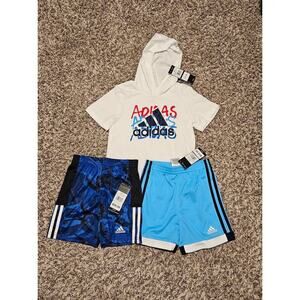 New Boys Size 4/4t Adidas 3-piece Set
